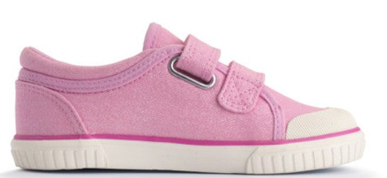 Sandy Beach Pink Glitter Rainbow Canvas