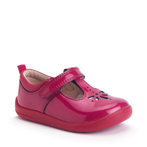 Puzzle cherry red patent