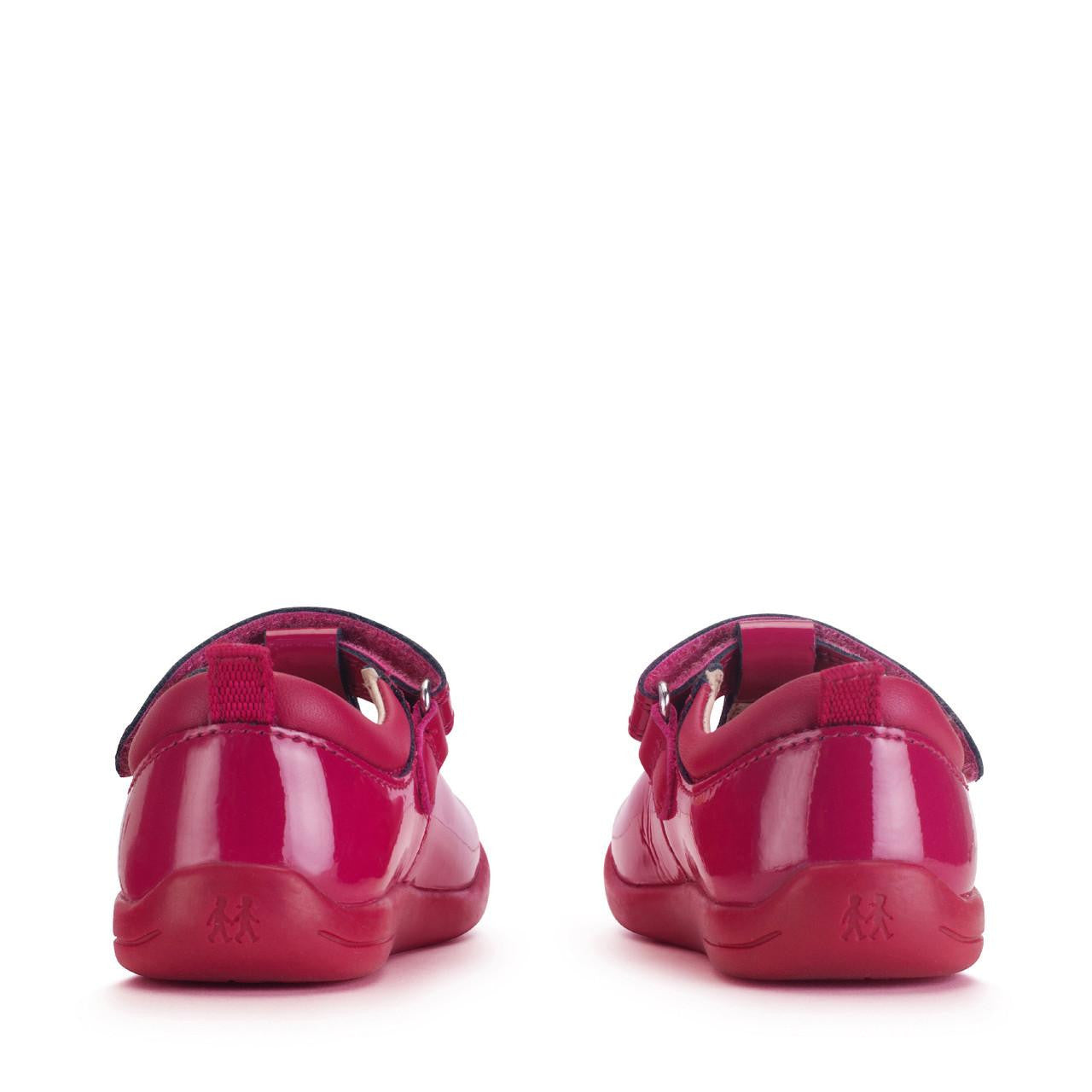 Puzzle cherry red patent