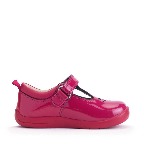 Puzzle cherry red patent