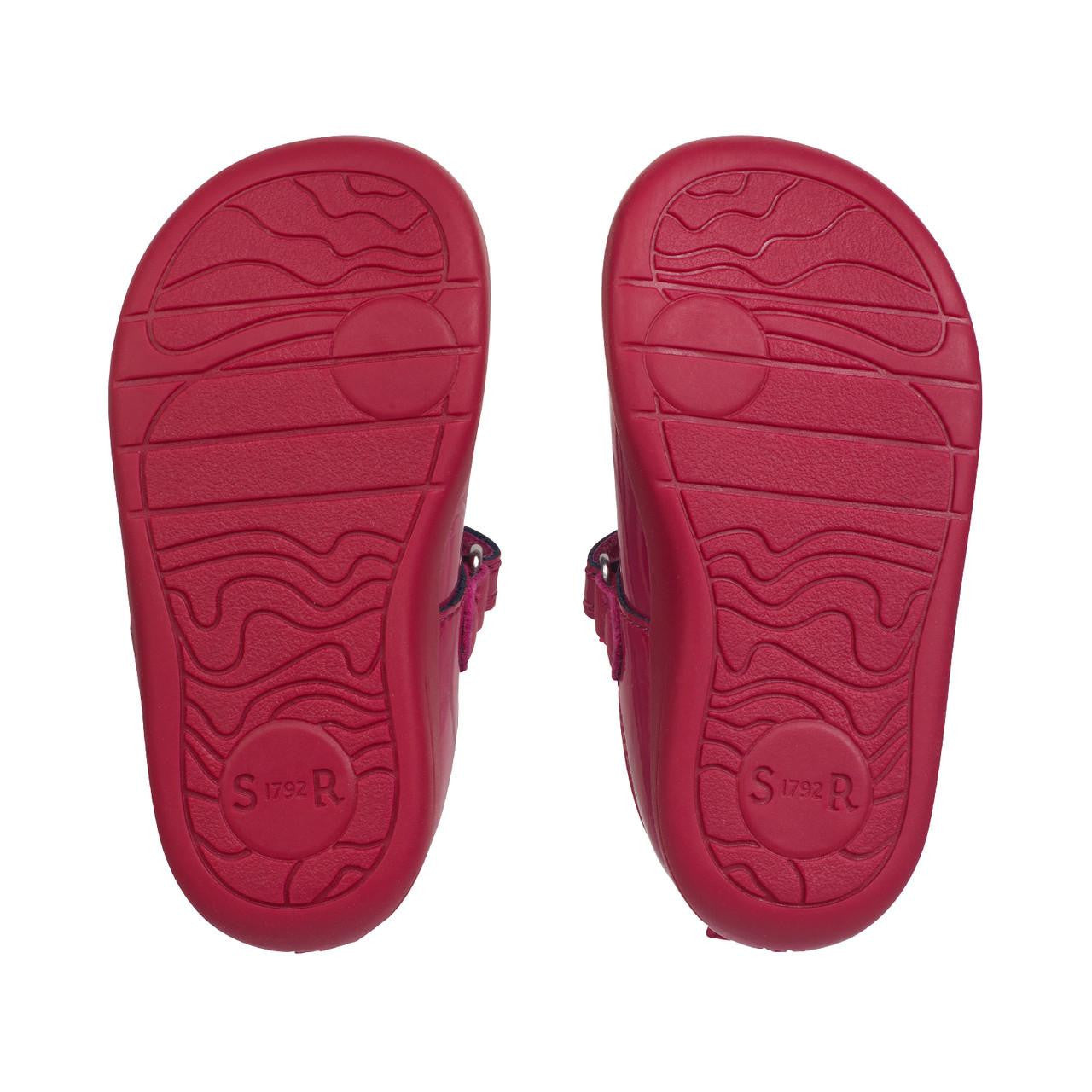 Puzzle cherry red patent