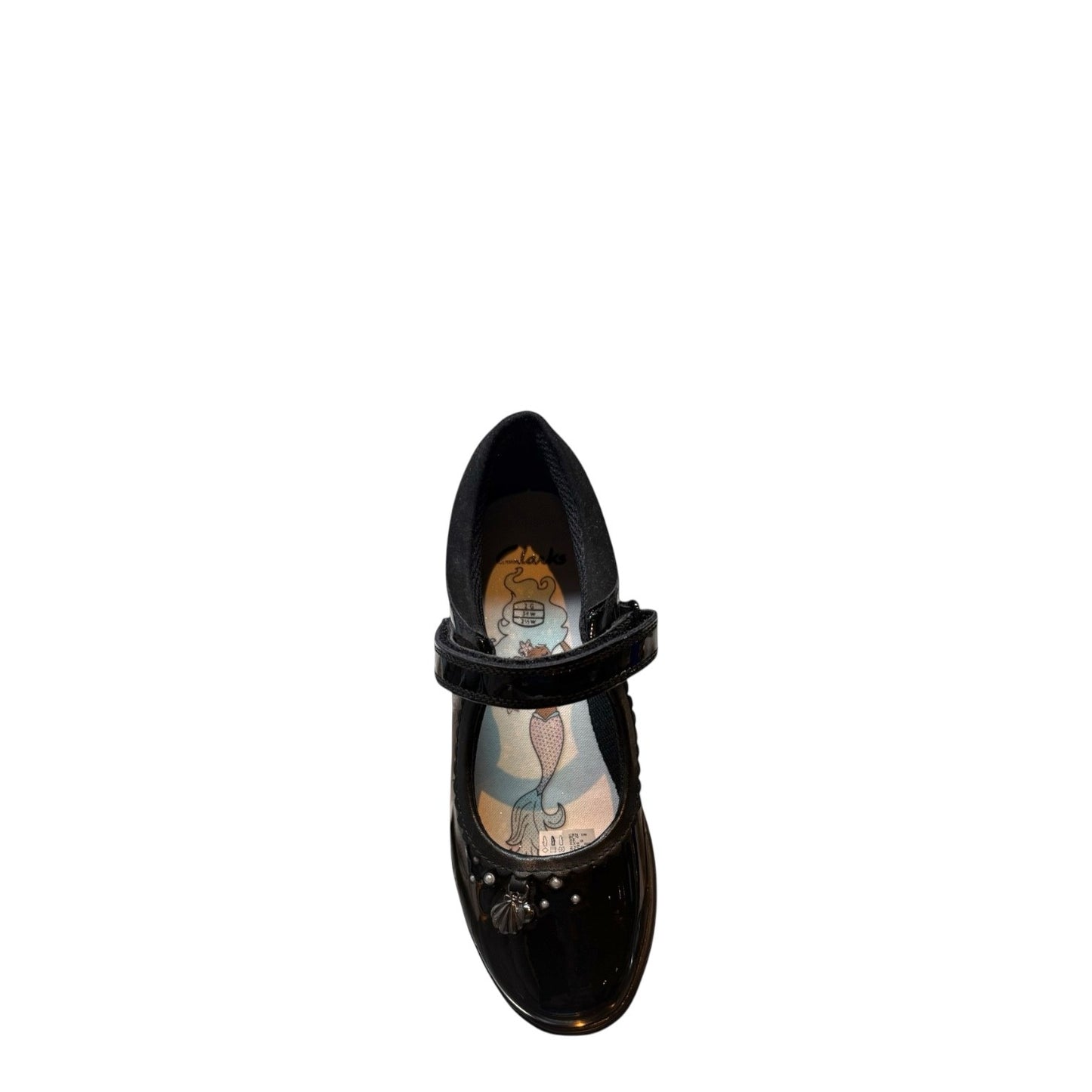 Clarks Sea Shimmer K-Jnr Girls School Shoes