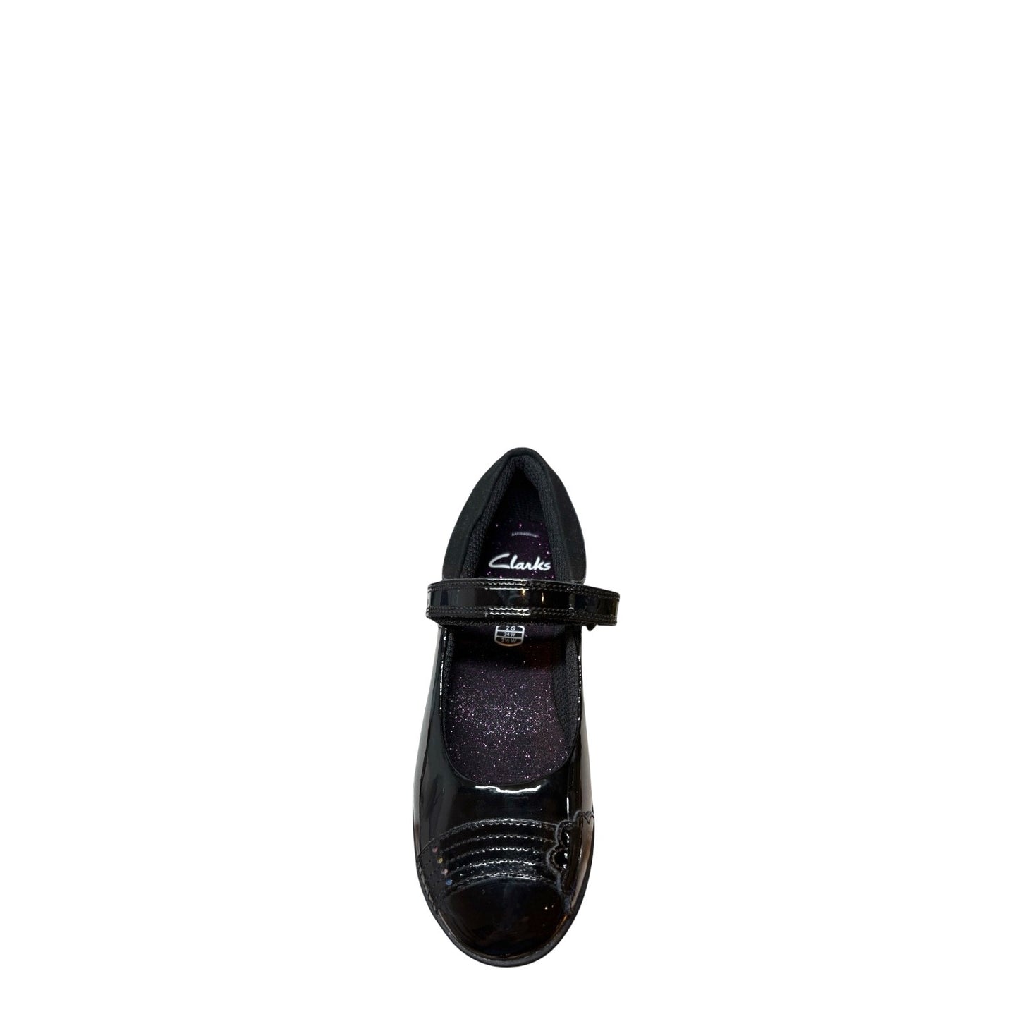 Clarks Etch Gem K- Jnr Girls School Shoes