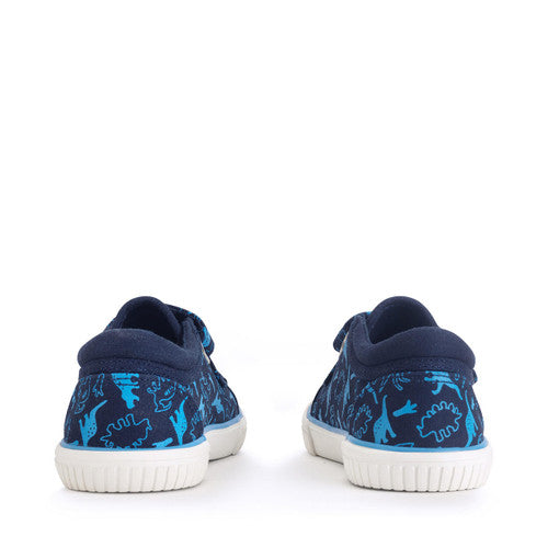 Raptor Navy dino canvas