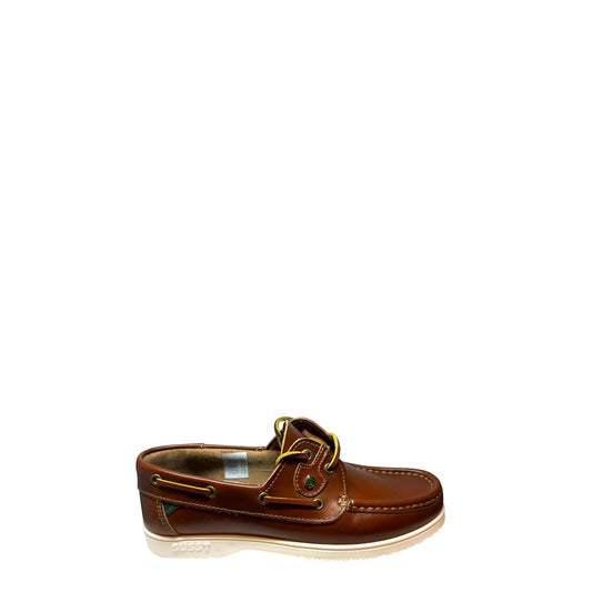 Susst Gaby Boat Shoe (Tan)-Snr Girls School Shoe