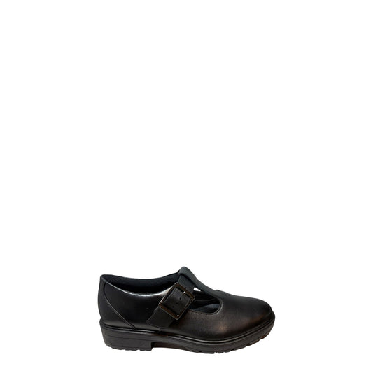 Clarks Loxham Shine Y-Snr Girls School Shoes
