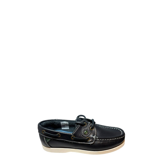 Susst Gaby Boat Shoe (Navy)-Snr Girls School Shoes