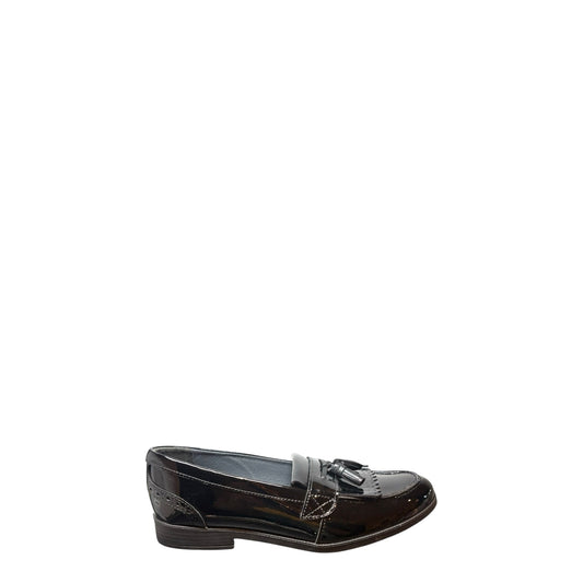 Susst Gaby Boat Shoe (Black)- Snr Girls School Shoes